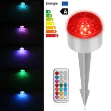 Регулируемый 3W RGB светодиодный светильник для газонов и сада, светильник для двора, светильник для дорожки, лампа с шипами, водонепроницаемая, переменный ток 85-265 в, для длительного использования