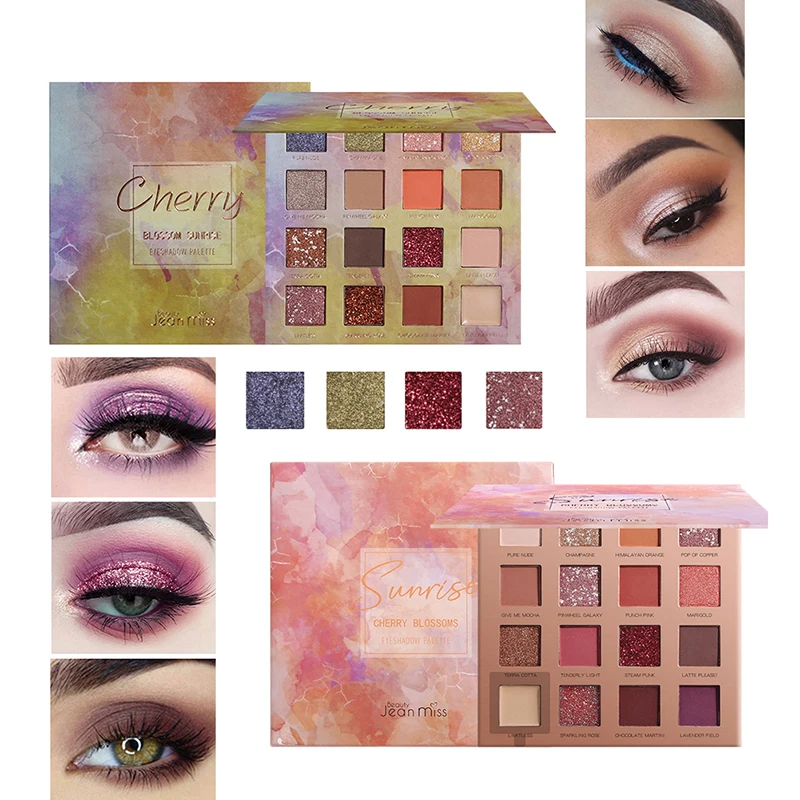 

16-color Shimmer Matte Eyeshadow Palette Long Lasting Waterproof Smudge-proof Eye Shadow