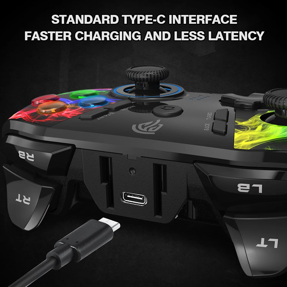 Controlador de Controle sem Fio para Ps3 Joystick com 4 Easysmx Windows Android Nintendo Switch Botões Personalizados Esm-9110 pc 10 - Image 4