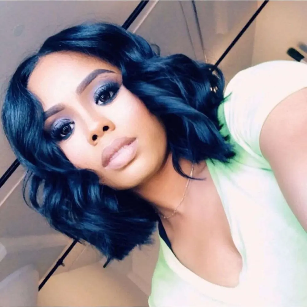 Peruvian Loose Wave Curly Human Hair Frontal Wig photo review