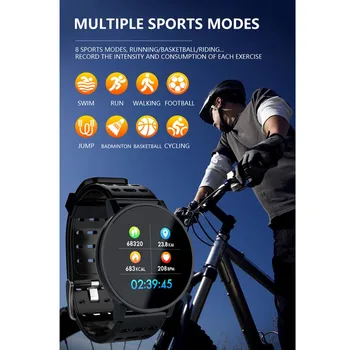 

Round Color Screen Smart Bracelet Smart Watch Call Message Reminder Monitor Blood Pressure Intelligent Sports Smart Wristband