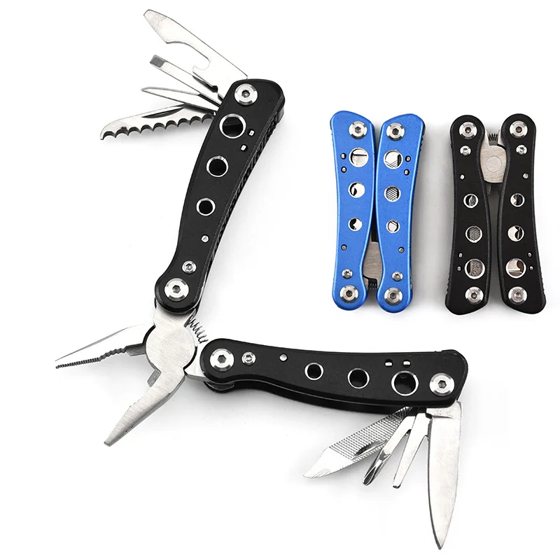 

Manufacturers Direct Selling Stainless Steel 6 Hole Small Jaw Multi-functional Mini Tool Portable zhe die qian Outdoor Multi-fun