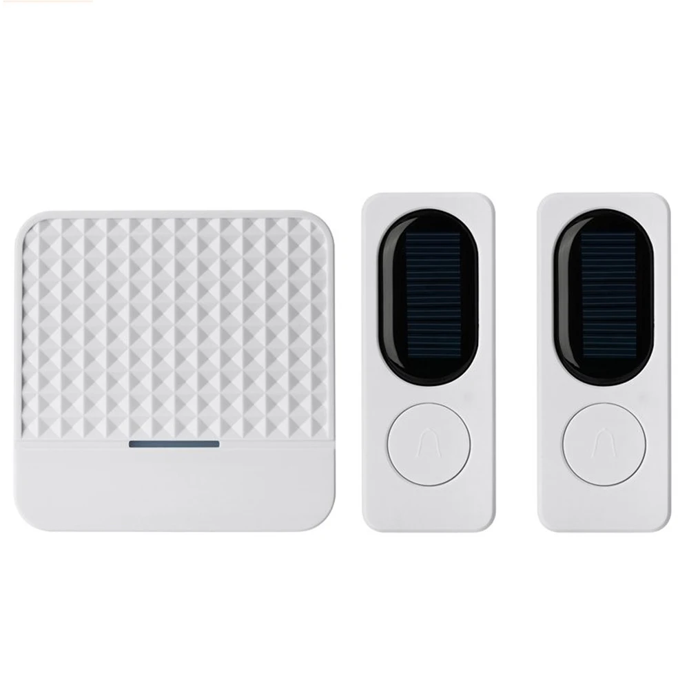

New FKD009 Smart Home Security Wireless Solar Doorbell Remote Wireless Doorbell Waterproof Doorbells 2LED Night Light