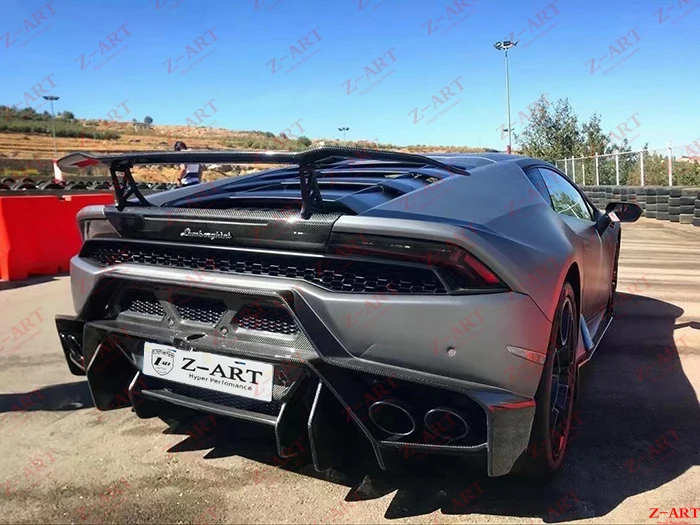 Задний бампер для Lamborghini Huracan комплект настройки корпуса из углеродного волокна