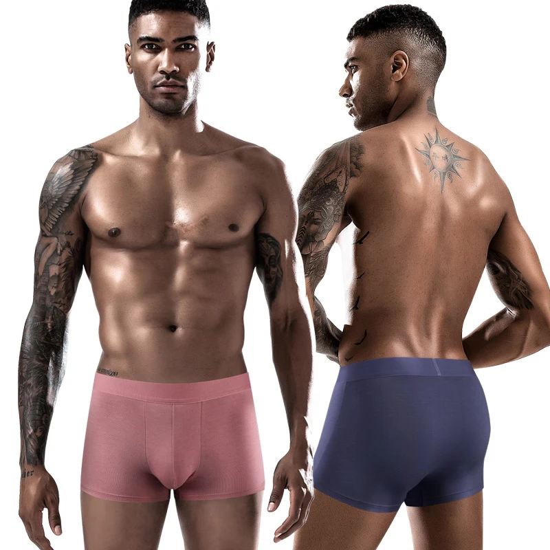 3 Pcs/Lot New Men's Underwear Soft Comfortable Charm Sexy High-Quality Fiber Men Boxer Briefs