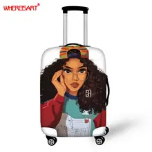 WHEREISART Толстая эластичная Африканка багажный Защитный чехол Модный женский Чехол чемодан дорожная сумка на колесах накидка сумки для путешествий
