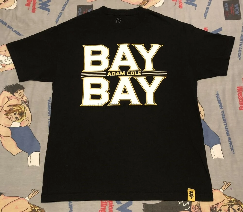 Аутентичная футболка Adam Cole Bay WWE NXT Big ROH PWG CZW неоспоримая Эра | Мужская одежда