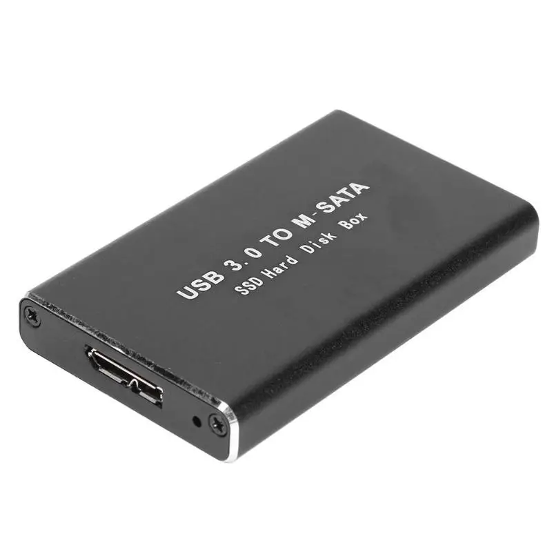 

VKTECH SSD Case Hard Drive Enclosure USB 3.0 to MSATA Adapter External Hard Disk Box HDD Enclosure mSATA Mobile SSD Disk Case