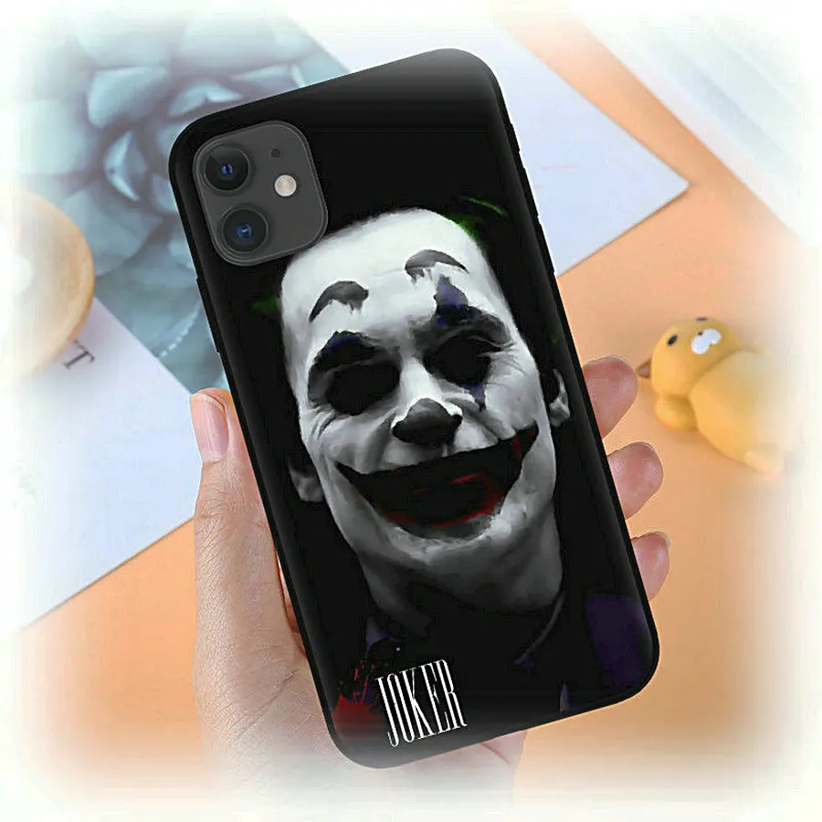 Personalized iPhone XS Max Joker 2020 Joaquin Phoenix Soft Silicone Black Cover Phone Case for iPhone11 pro | Мобильные телефоны и