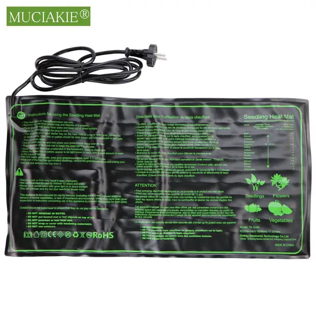 Növényi Vetőmag Fűtőpad 20X10 Hüvelyk Tartós Vízálló Magok Csírázás Kertészkedés Hidroponikus Szőnyegkertek - Image 6