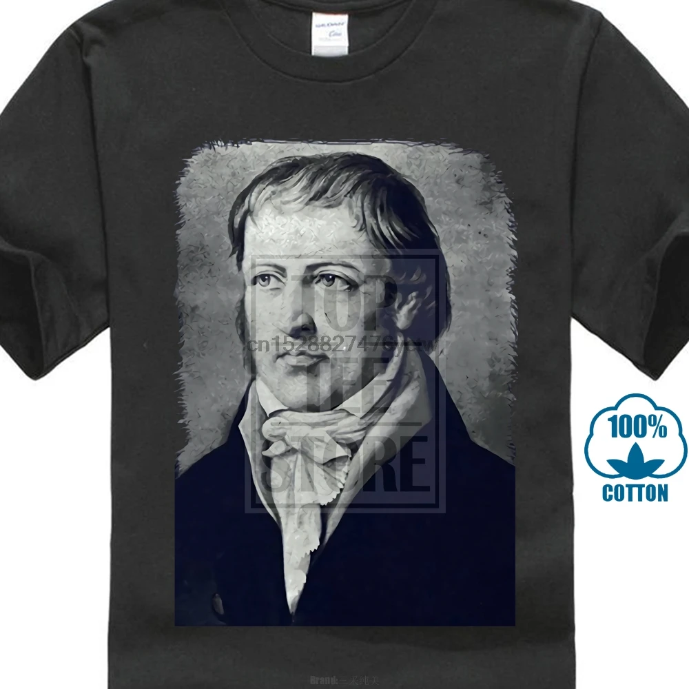 Crazy T Shirts Comfort Soft Men O Neck Georg Hegel Tshirt Philosopher Philosophy Teacher Gift Shi Short Sleeve Shirt | Мужская одежда