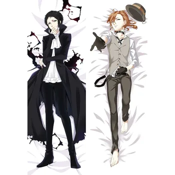

Japanese Anime Bungo Stray Dogs Body Ryunosuke Akutagawa Nakahara Chuya Dakimakura Bedding Otaku Hugging Male Pillow Case Cover