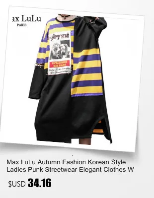 Max LuLu модные корейские женские осенние фитнес уличные женские с капюшоном Элегантные платья винтажные Длинные Рукава vestidos