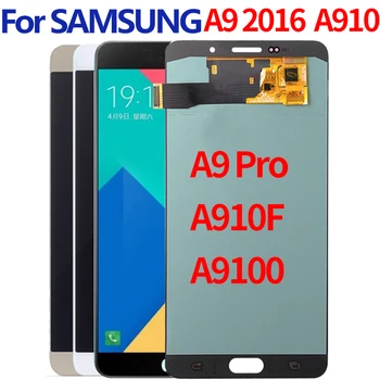 

6.0" AMOLED For Samsung A9 2016 LCD A9100 Display Touch Screen Assembly For Samsung Galaxy A9 Pro A910F A910 lcd Display