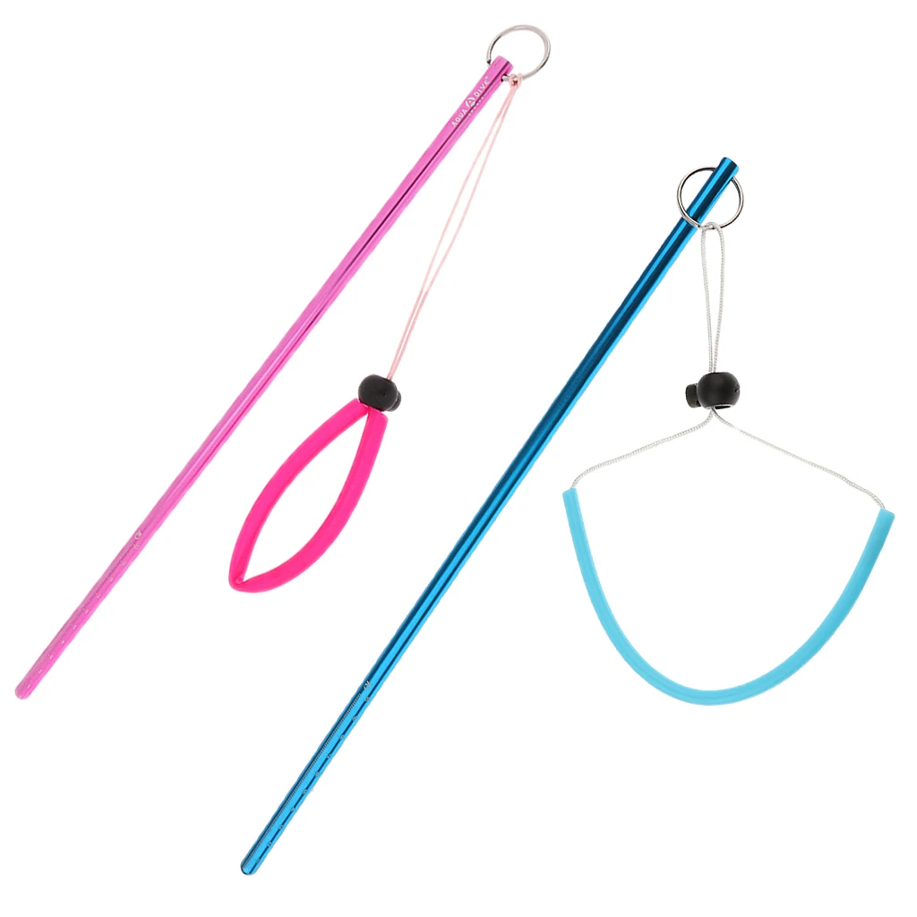 2 Pieces Scuba Diving Aluminium Alloy Tank Banger Reef Aqua Tickle Stick Lobster Pointer, Blue & Pink