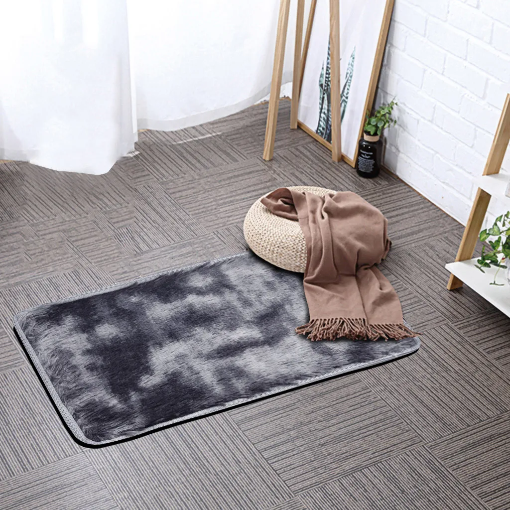 Теплый плюшевый ворсистый ковер, напольные коврики для детей, гостиной, пушистый домашний коврик из искусственного меха, шелковые коврики, коврик для йоги, ворсистый коврик