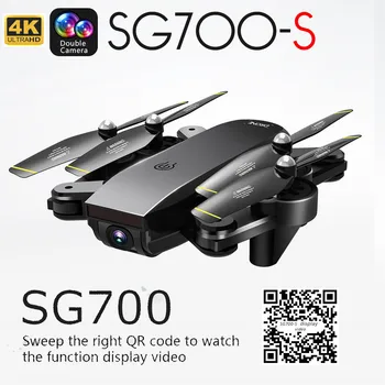 

RC Drone 4K Ultrahd Dual Camera Optical Flow Position Quadcopter Aircraft Wifi FPV Foldable RC Helicopter Kids Gift Toys Drones