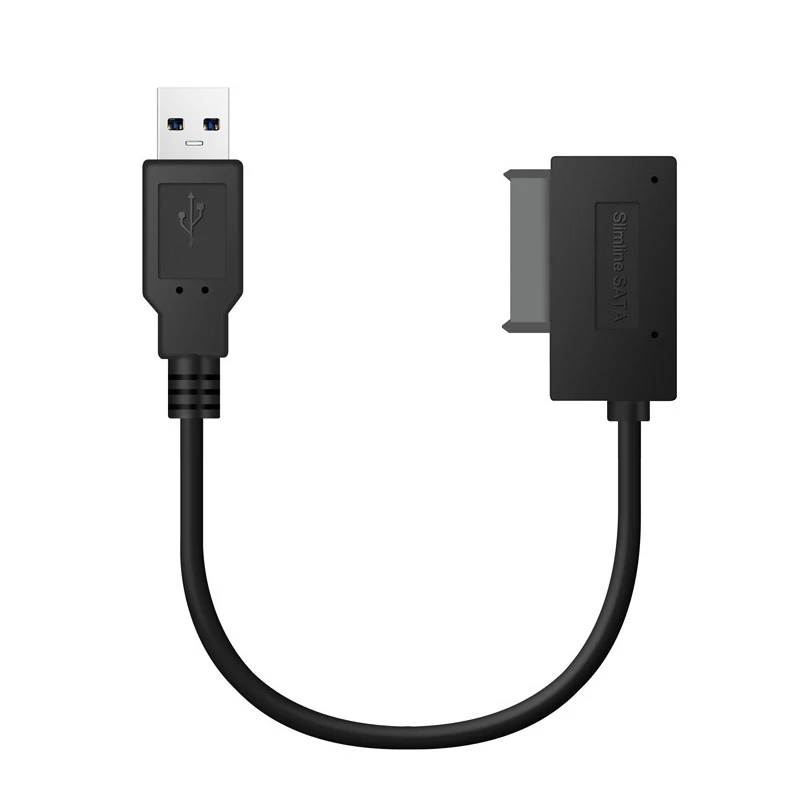 1~7PCS 35cm USB Adapter PC 6P+7P DVD Rom SATA To USB 2.0 Converter Slimline Sata 13 Pin Adapter Drive Cable For PC Laptop