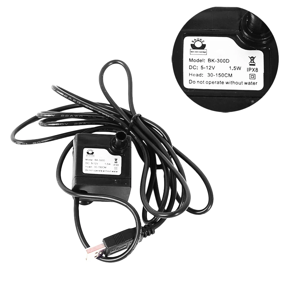 

Pet water dispenser silent submersible pump Mini pump USB AC European standard 220v filter pump household circulating water pump