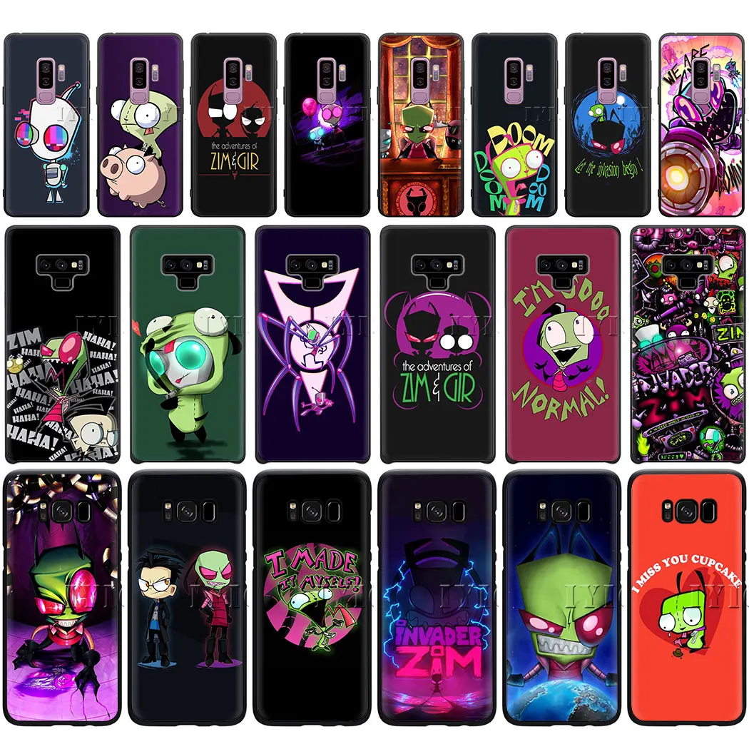 Мягкий силиконовый чехол invader zim для Samsung S10 S9 S8 Plus S7 S6 Edge S10e J4 2018 | Мобильные
