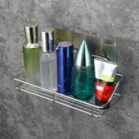 Stainless Steel Bathroom Storage Shelf