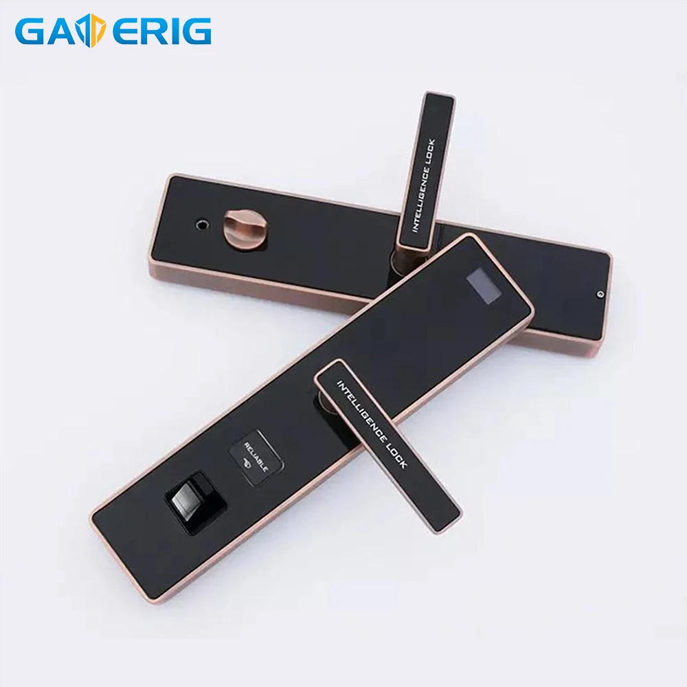 

GATERIG Smart Lock Biometric Electronic Door Lock Smart Fingerprint, Code,Card, Key Touch Screen Digital Password Lock for Home