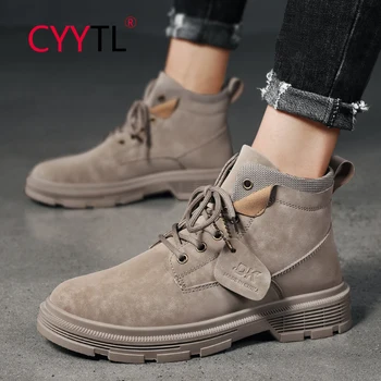 

CYYTL Safety Shoes Breathable Hiking Boots Puncture Proof Work Boots High-top Sneakers Construction Protective Footwear