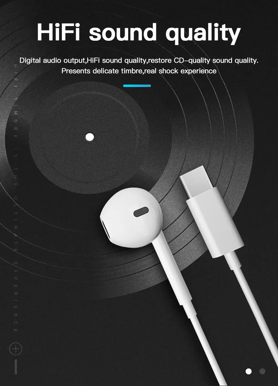 !ACCEZZ Type C In-Ear Earphone Wire Control For Xiaomi Mix 3 Samsung S10 Huawei P30 P20 Phone Support Answer Call Music Earphone With Mic (3)
