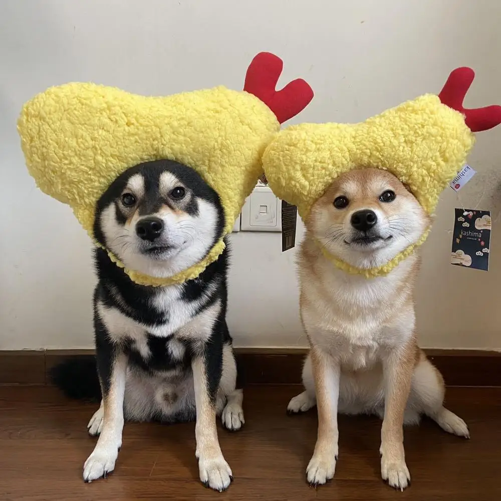 

Creative Japanese Tempura Pet Hat Caps Lovely Fried Shrimp Headgear Funny Cute Shrimp Hats Tempura Cat Dog Hat Pet Supplies