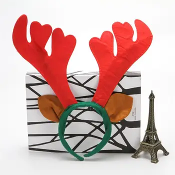 

6PCS Christmas Headband Cute Non-Woven Antler Hair Hoop Party Headband Stage Performance Props Headwear For Kids