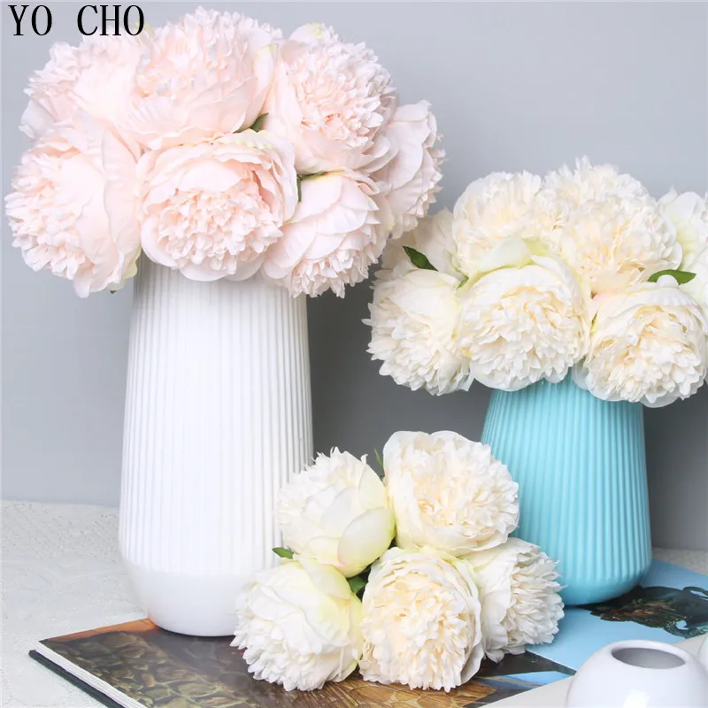ARTIFICIAL PEONG WEDDING BOUQUET (6)