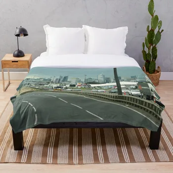 

All Season Printed flanelle Blanket Super Soft Cozy Throw Blanket Exiting Westgate Bridge Melbourne