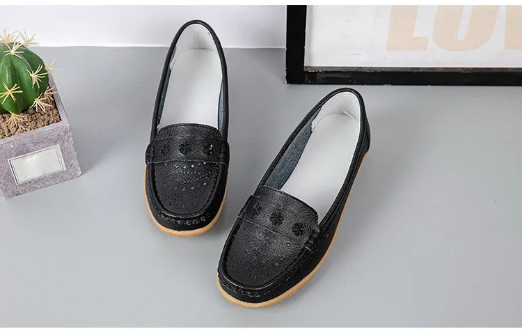 AH 203-New Cut Outs Summer Women's Flats Shoes Breathable Hole Woman Loafers-7