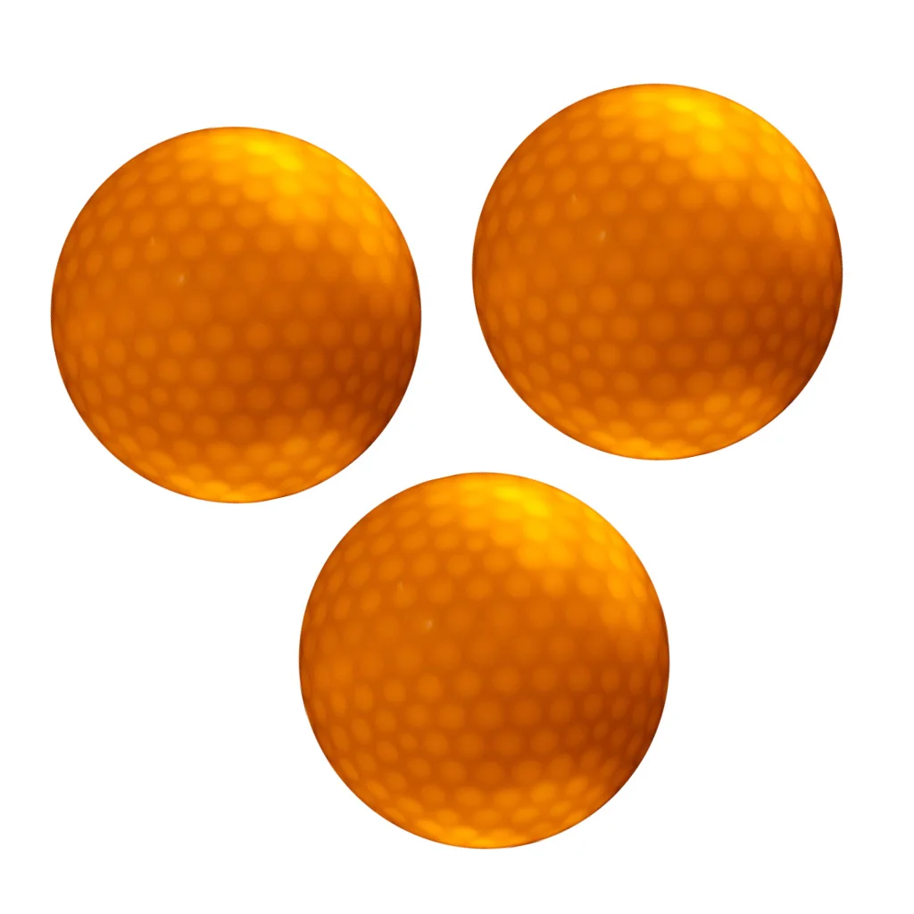 3 Pieces Glow In Dark LED Light Up Golf Ball Official Size Weight for Outdoor Indoor Night Golfing 