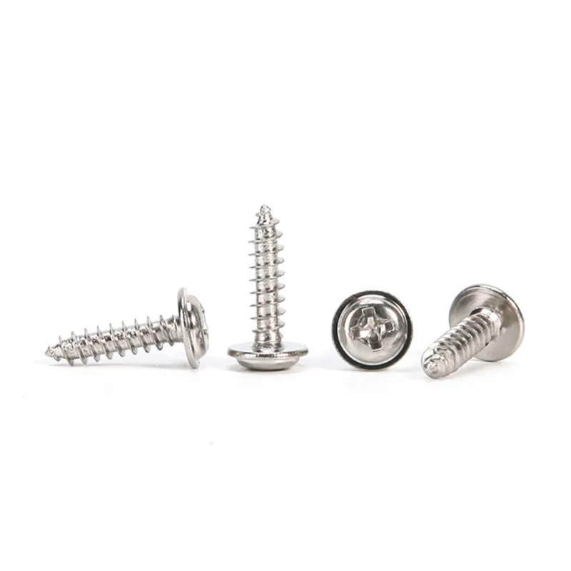 

M1.7 M2 M2.3 M2.6 Phillips Cross Recessed Washer Pan Head Self Tapping Screw Metric Thread Wafe Head Bolt Steel Nickel Plated