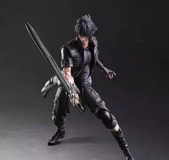 

27cm FINAL FANTASY Play Arts Kai Noctis Lucis Caelum Action Figures Super Movable Joints Assembly Figurines Pvc Collectible Toys