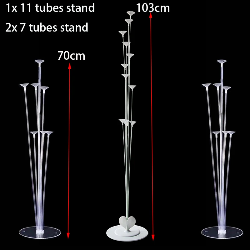 Joy-enlife 7/11 трубы цветок Форма шар стойка держать золотые воздушные шары букет колонна-подставка для свадьбы День рождения Декор