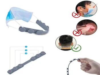 

300pcs/lot Adjustable Gear Anti-slip Mask Hook Third Gear Adjustable Anti-slip Mask Ear Grips Extension Hook Mask Strap Extender