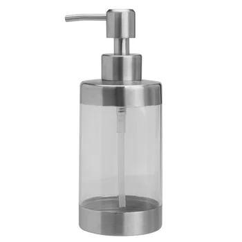 

350ML Stainless Steel Soap Dispenser Shampoo Body Wash Lotion Bottle Kitchen Bath Soap Hand Liquid Bottle Bathroom Hardware