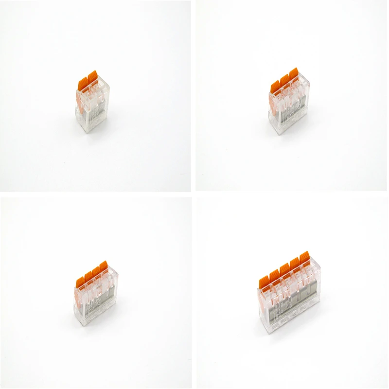 wire connector set box universal compact terminal block lighting wire connector for 4 room hybrid quick connector
