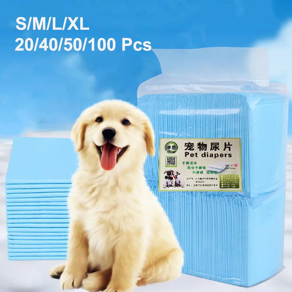 20/40/50/100Pcs Pet Dog Diapers Cats Diaper Absorbent Pee Pad Toilet Training Mat Disposable for Dogs Female | Дом и сад