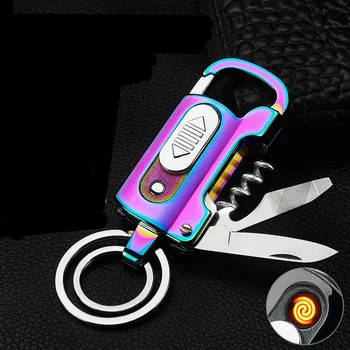 

Keychain Bottle open File flashlight lighter lighter keychain lighter Cigarettes lighters smoking usb lighter cakmak isqueiro el