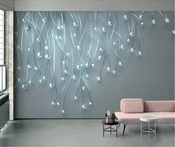 

CJSIR Custom Photo Wallpaper Mural 3d Stereoscopic Glare Glass Particle Cloth TV Background Wall Papers Home Decoration