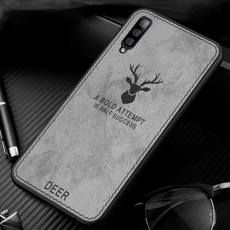 Серый Чехол для samsung A30S A50, чехол-бампер из мягкой ткани, силиконовый чехол для телефона, чехол для samsung Galaxy A30s A 30S A50 A 50 S, чехол - Цвет: Серый