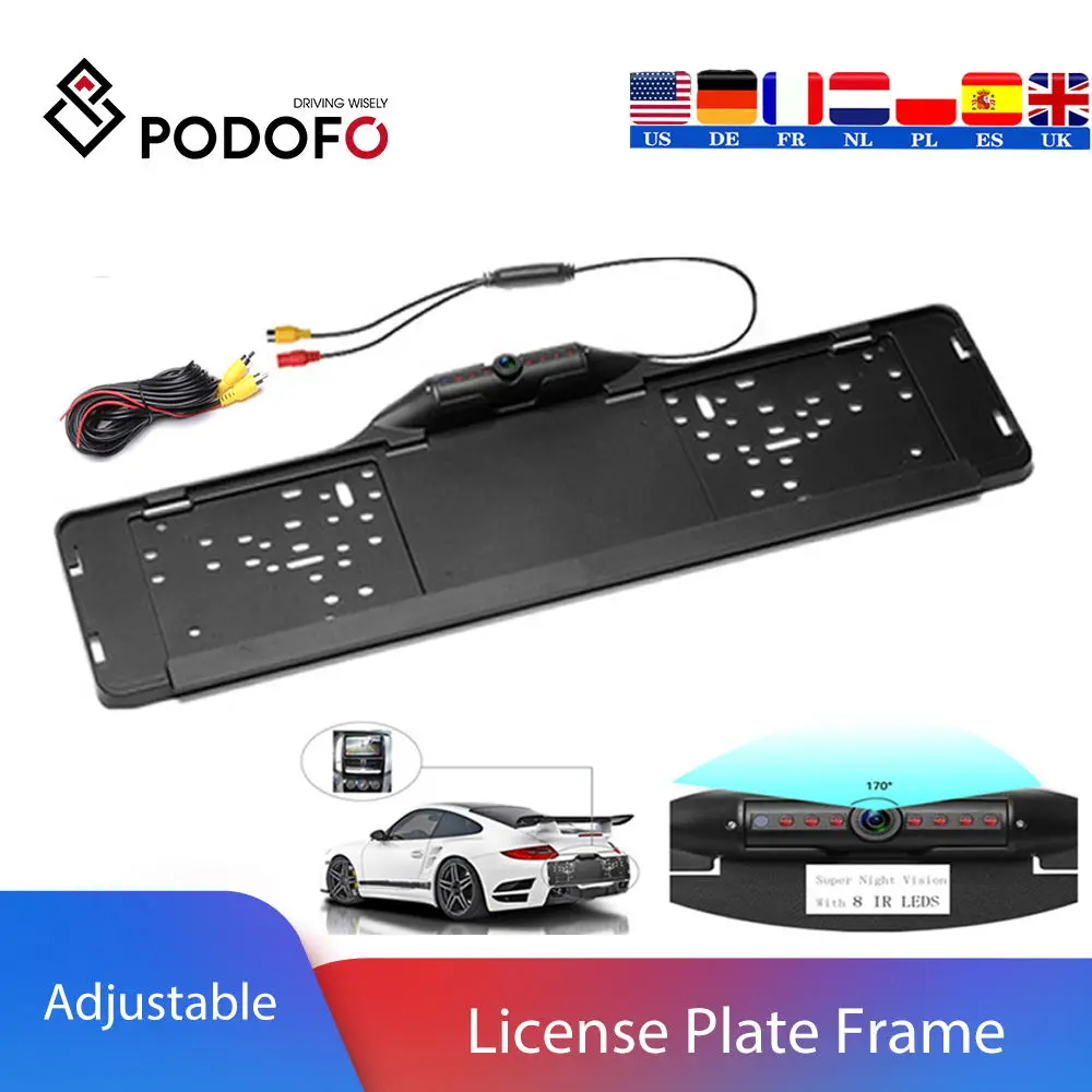 Камера заднего вида Podofo Parktronic камера с углом обзора 170 градусов инфракрасная