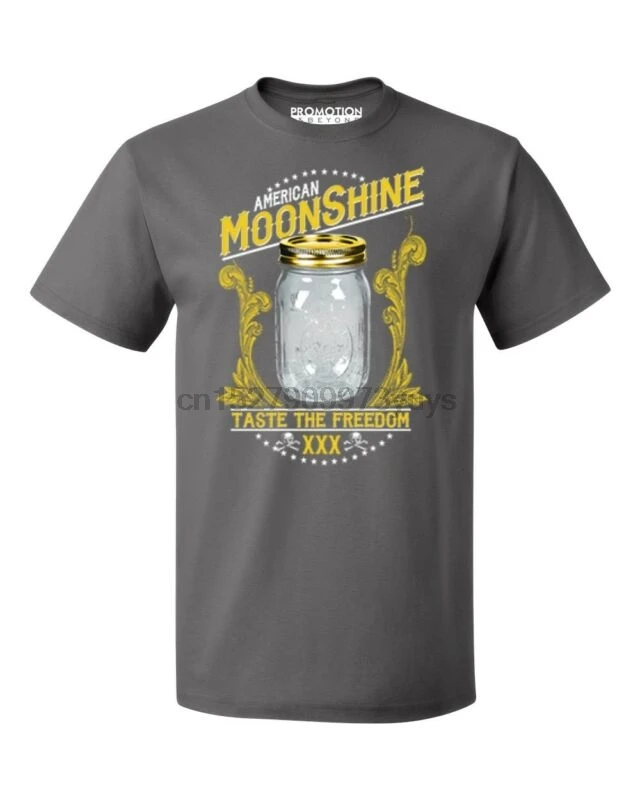 Мужская футболка с изображением американского Moonshine Taste The Freedom Повседневная