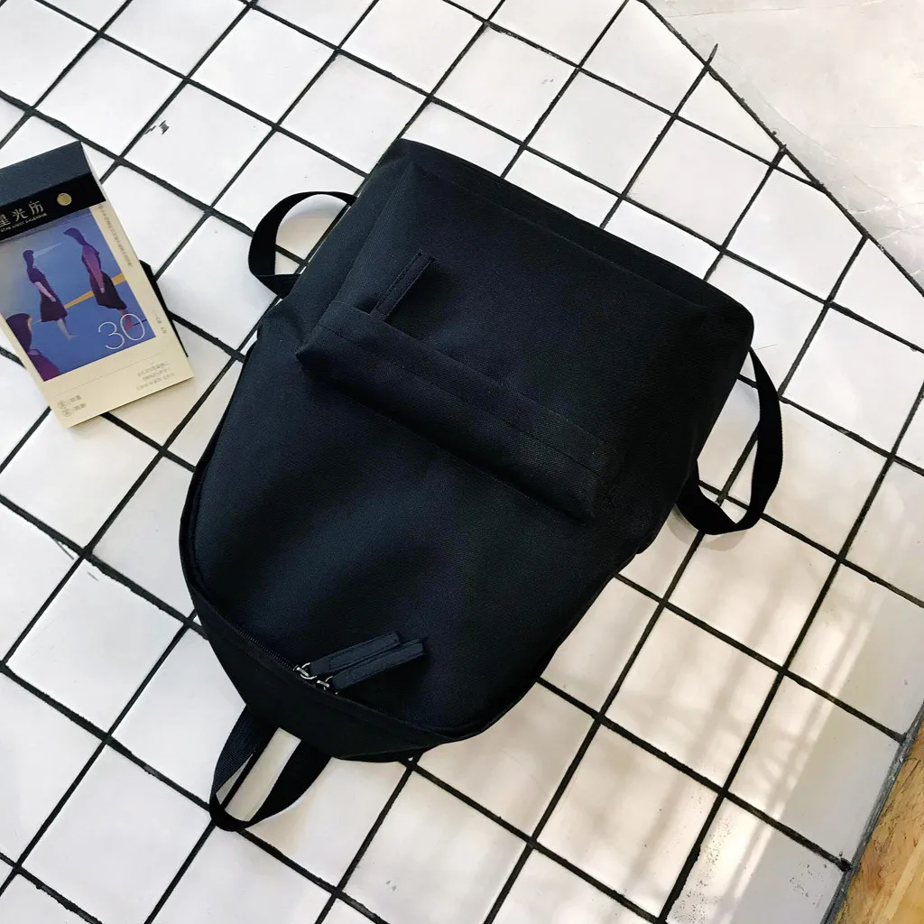 Плотная большой вместимости, цвет белый, серый, черный, водонепроницаемый нейлоновый повседневный рюкзак унисекс, школьная сумка для студентов, Женская Мужская упаковка