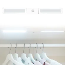 Светильник для лестницы, шкафа, шкафа, ночника, клейкий USB Перезаряжаемый шкаф, 20 светодиодный датчик движения, беспроводная ABS защита глаз