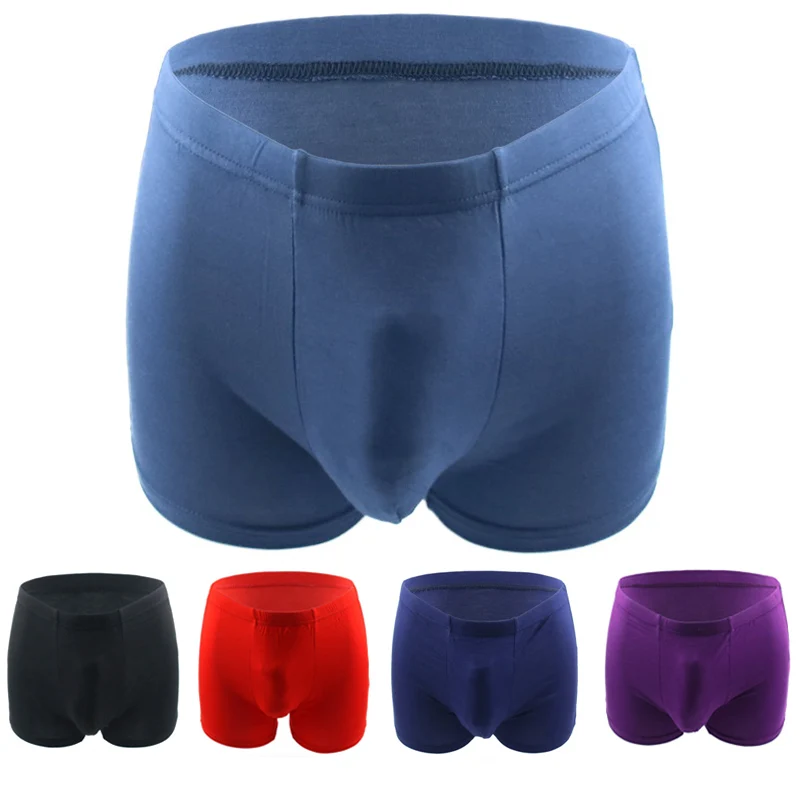 4 Pieces/Set Men Underwear Boxer Big Size Male Shorts Man Underpants