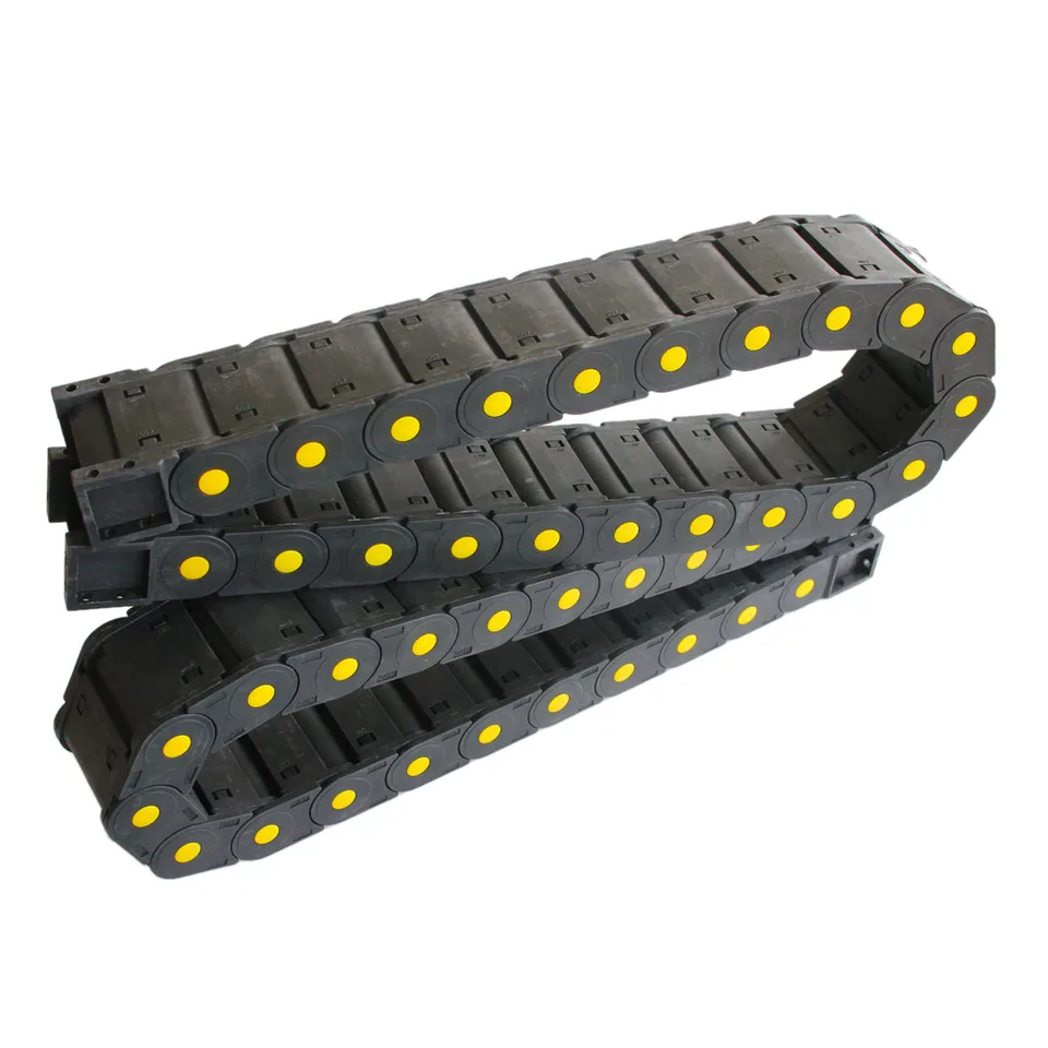 Cadena De Arrastre Para Cables Abierta – Tamaño 35x75 Mm, Longitud 1000 Mm – Nylon PA66 Resistente – Para Impresoras 3D, CNC, Máquinas